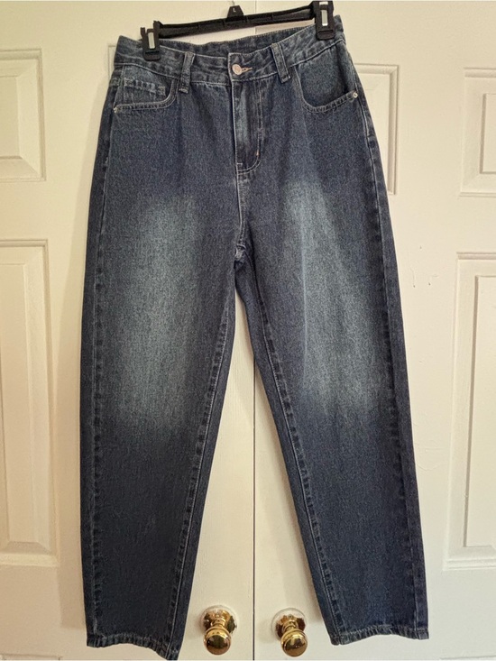 SHEIN Denim - SHEIN Washed Black High-Rise Wide Leg Jeans